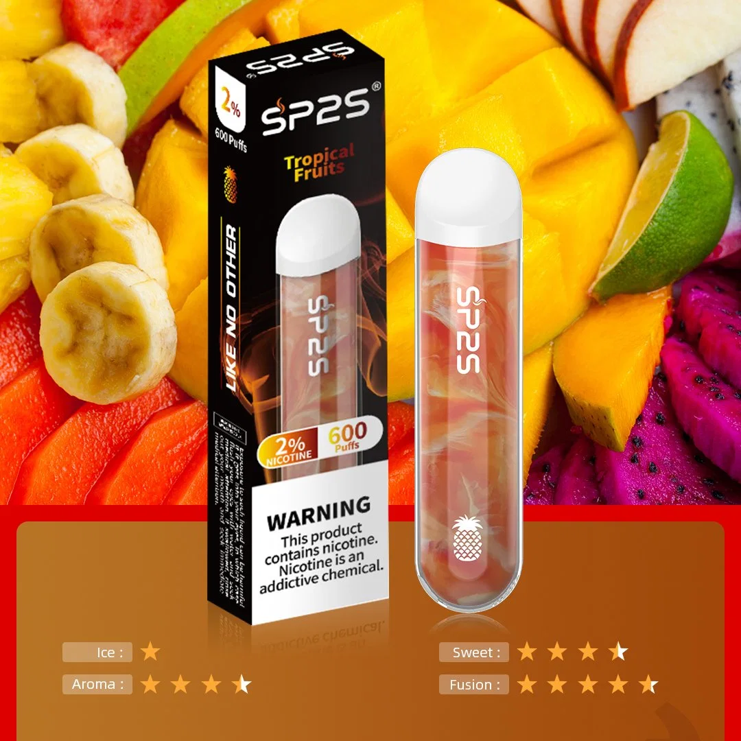 Sp2s Disposable/Chargeable Ecigeratte Har 2ml Eliquid 600 800 1200 Puffs Mesh Coil Wholesale/Supplier Disposable/Chargeable I Vape