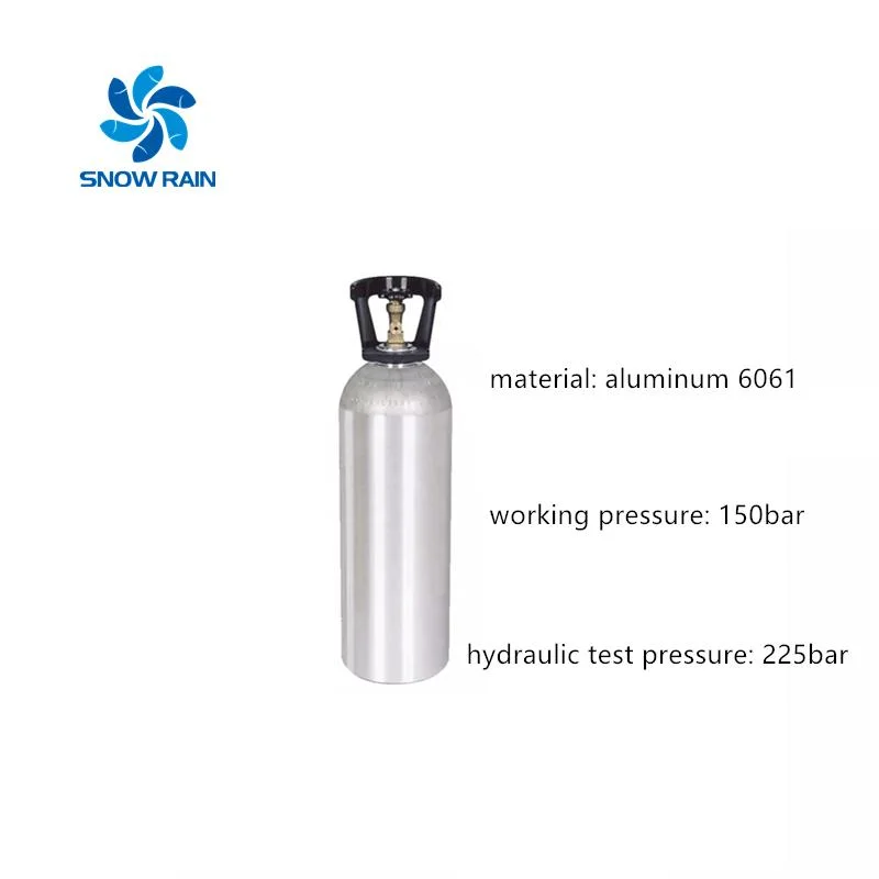 Manufacturer Direct Sale High quality/High cost performance  Aluminium Steel Gas Cylinders and Accessories