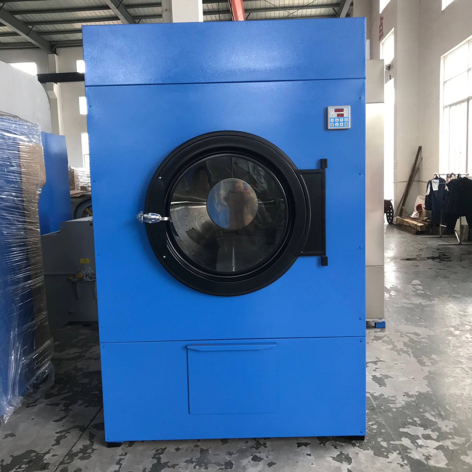 30kg Gas Heated/Vertical Front-Loading Rotary Drying Machine /Clothes Tumble Dryer Equipment