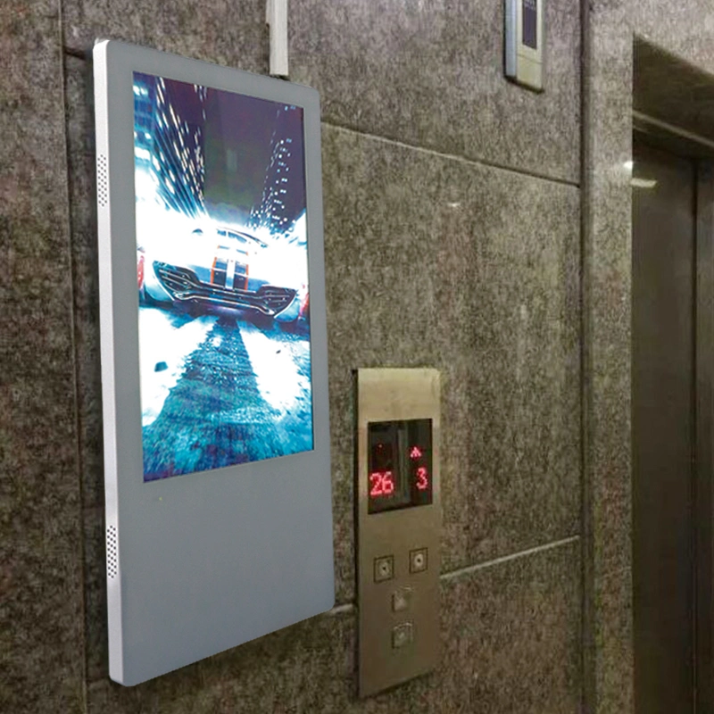 18.5/21.5/27/Inch Elevator LCD Advertising Display Wall Mount Cms Control Digital Signage Split Screen