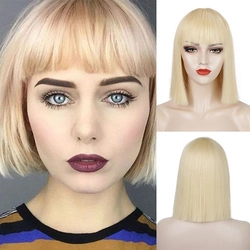 Por atacado curto ajustável Bob Virgin resistência ao calor curto cabelo sintético Wigs