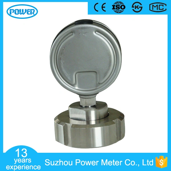 2.5 Inch Diameter Ss316L Threaded Connection Diaphragm Pressure Gauge Dn 25