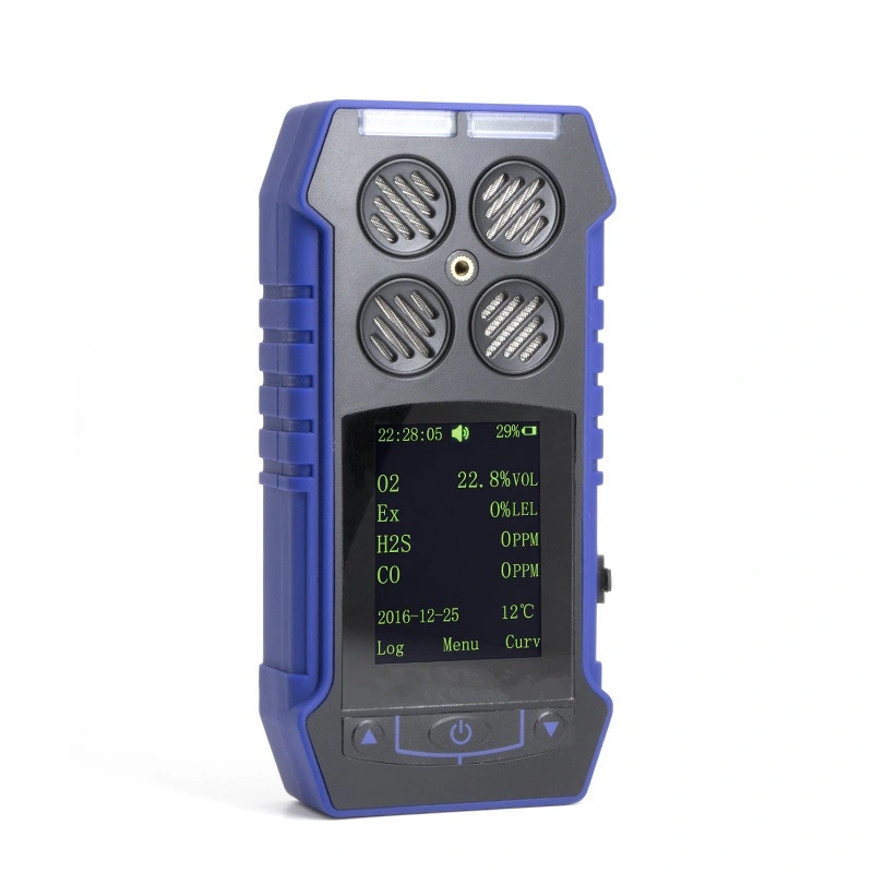 Atex Approval Portable 4 in 1 Multi Gas Detector Monitor