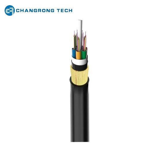 Antenne extérieure à gaine simple/double 2 à 144 conducteurs SM G652D Câble ADSS à fibre optique autosupport