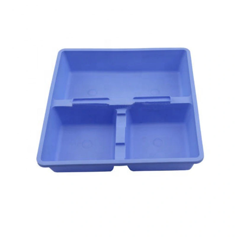 Plateaux Guidewire usage hospitalier fournitures médicales jetables plastique Bleu médical Plateau chirurgie consommables bac de rein bassin de rein