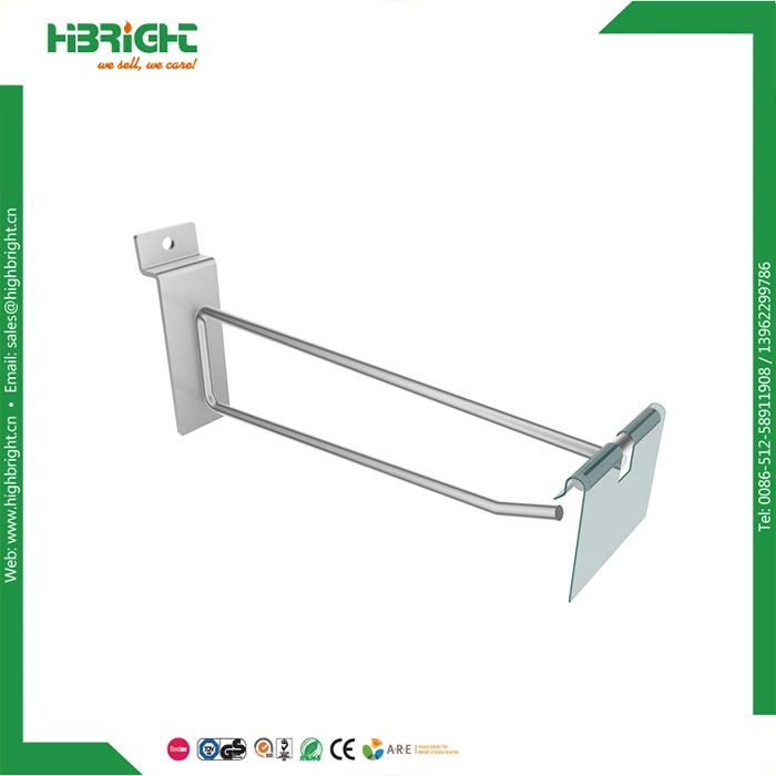 Polished Chrome Slat Wall Hook