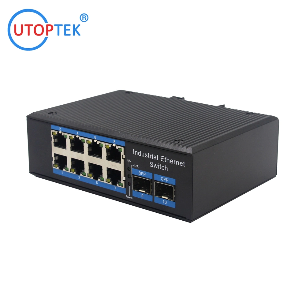 Meilleur prix Usine Utoptek 4 8 16 24 48 Port Commutateur Poe Commutateur Ethernet Industriel Commutateur Poe Gigabit