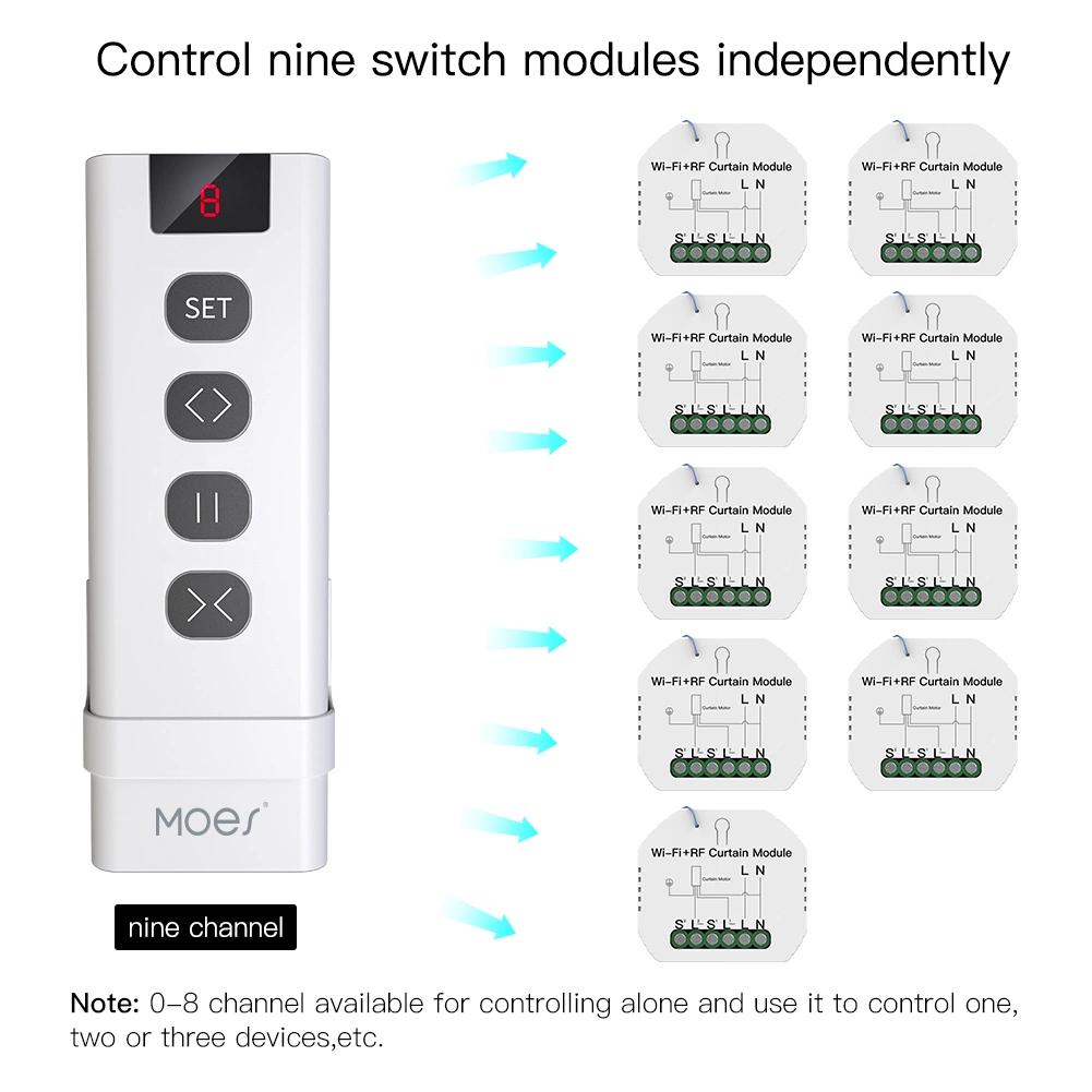 Curtain RF433 Remote Control for Smart Curtain Window Motor Driver Switch Module Roller Blinds Robot