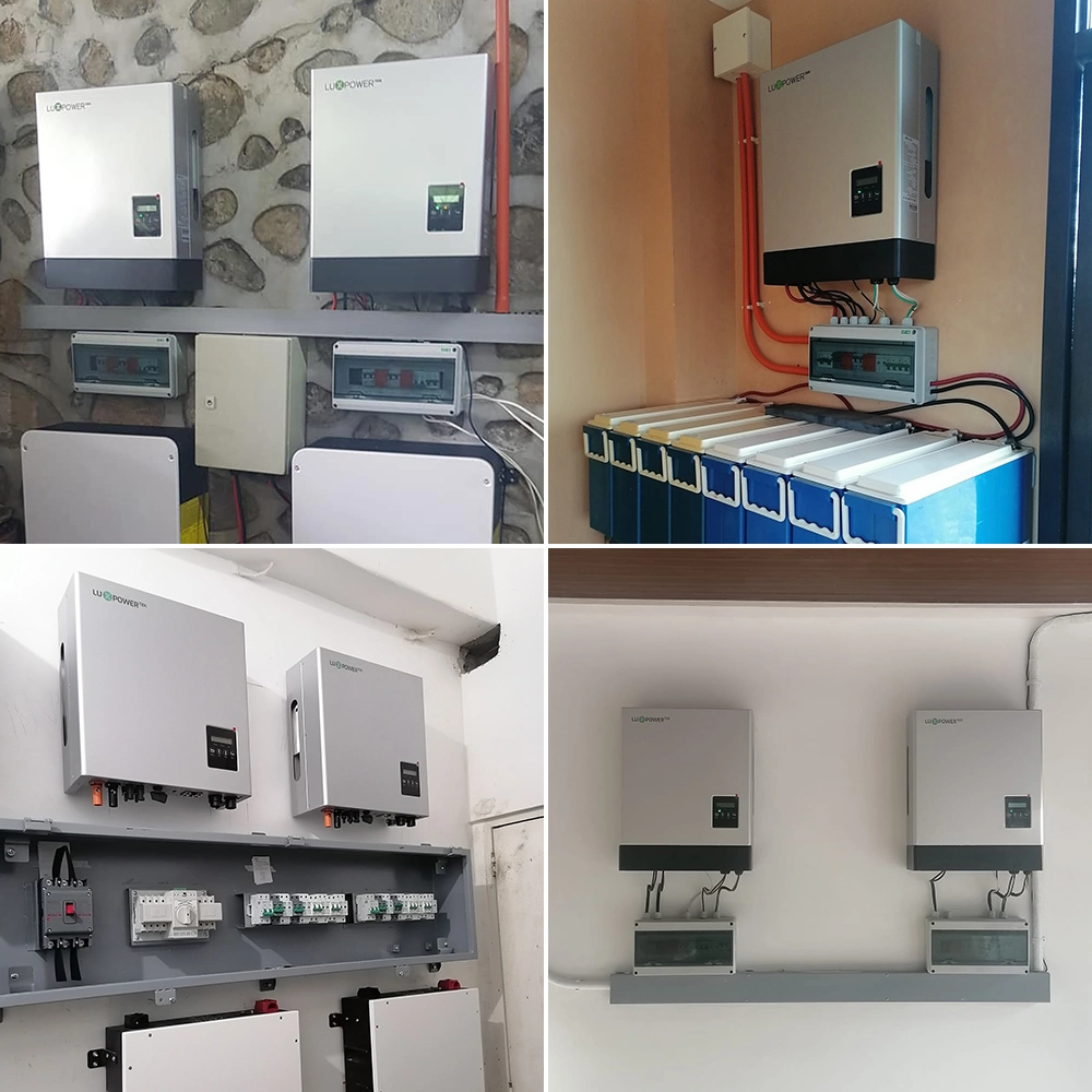 Inversores de potência solar Lux Hybrid de 3 kw e 5 kw e 220 V Com bateria de lítio para casa