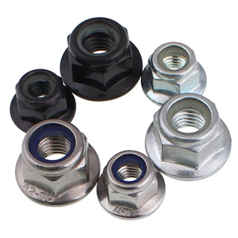 Carbon Steel Nylon Insert Hex Flange Lock Nuts