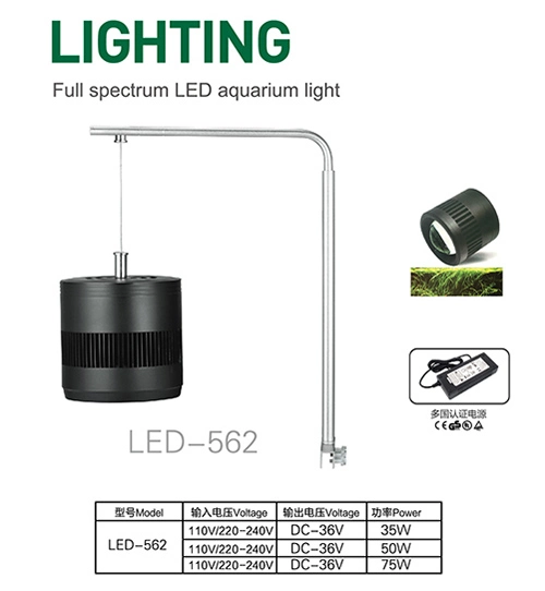 LED 35W de luz de Acuario para distintos tipos de tanques de pesca