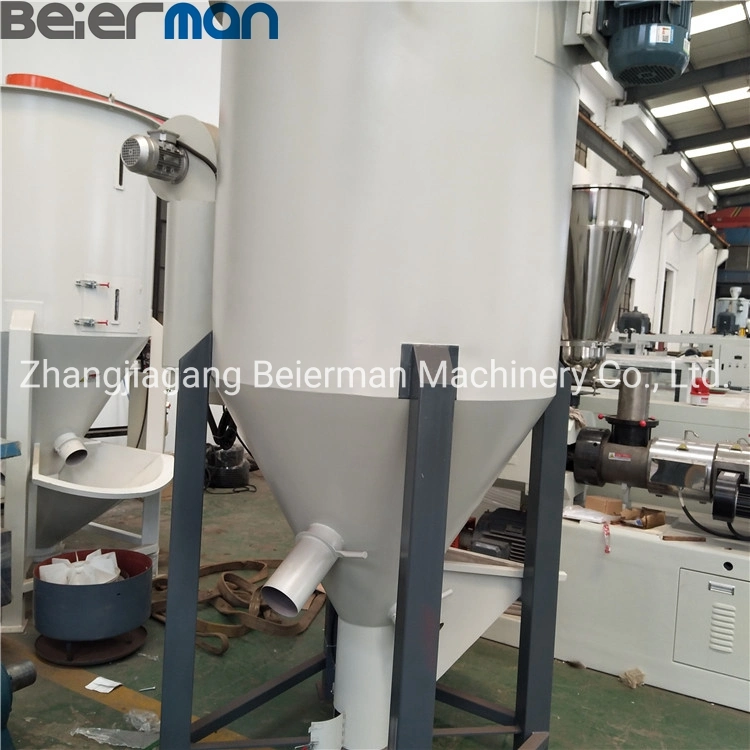 1000kg-3000kg Capacity PE HDPE LDPE Plastic Granule Pellet Vertical Screw Mixing Machine with Hot Air Drying System Temperature Control