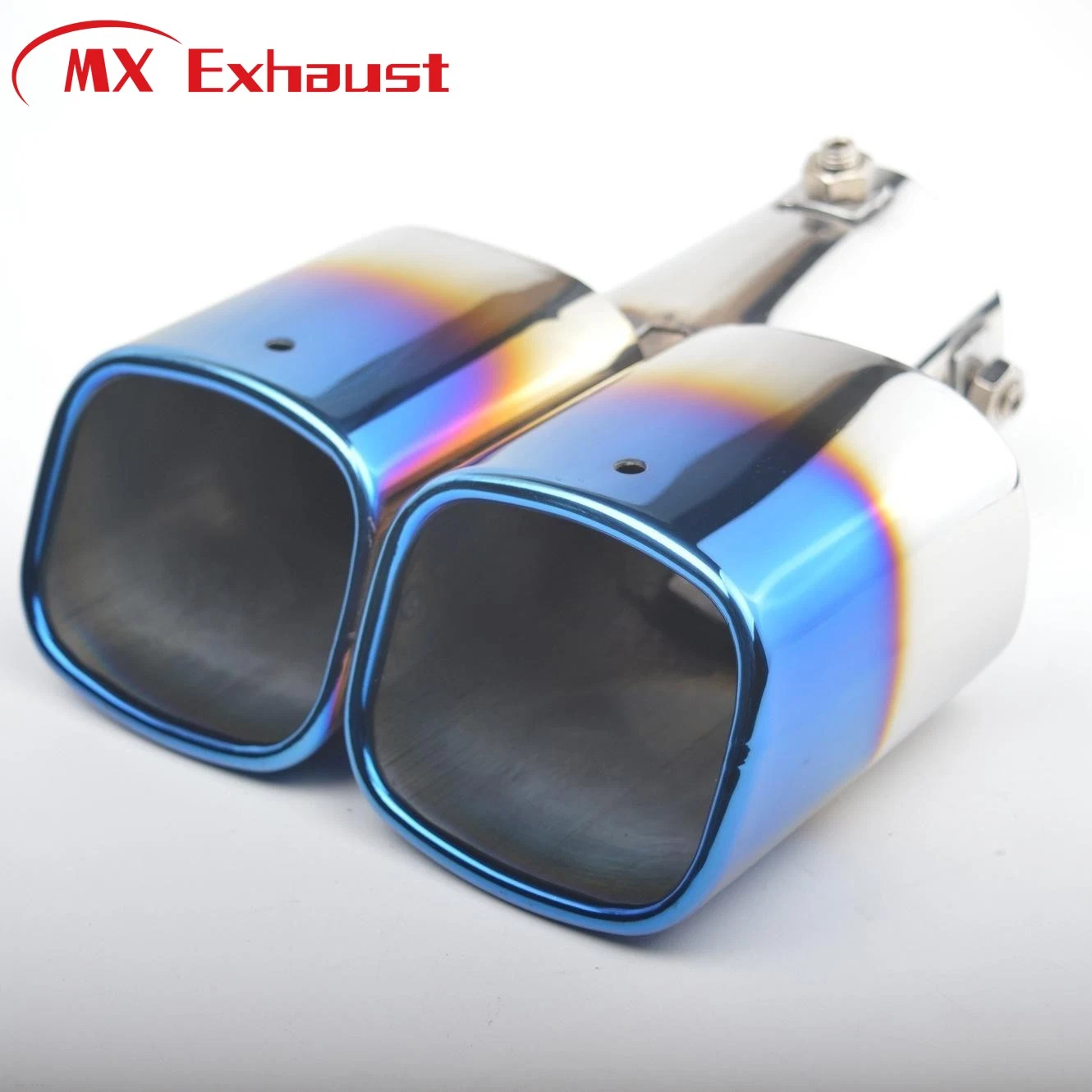 High Temperature Resistant Painted Exhaust Tips Titanium Customize Car Muffler Exhaust Tips Pipes