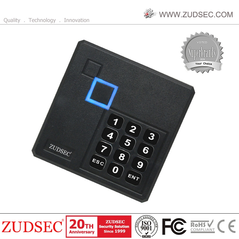 Waterproof RFID Access Control Card Reader with Pin Keyboard Wg26/34 Output ID/IC