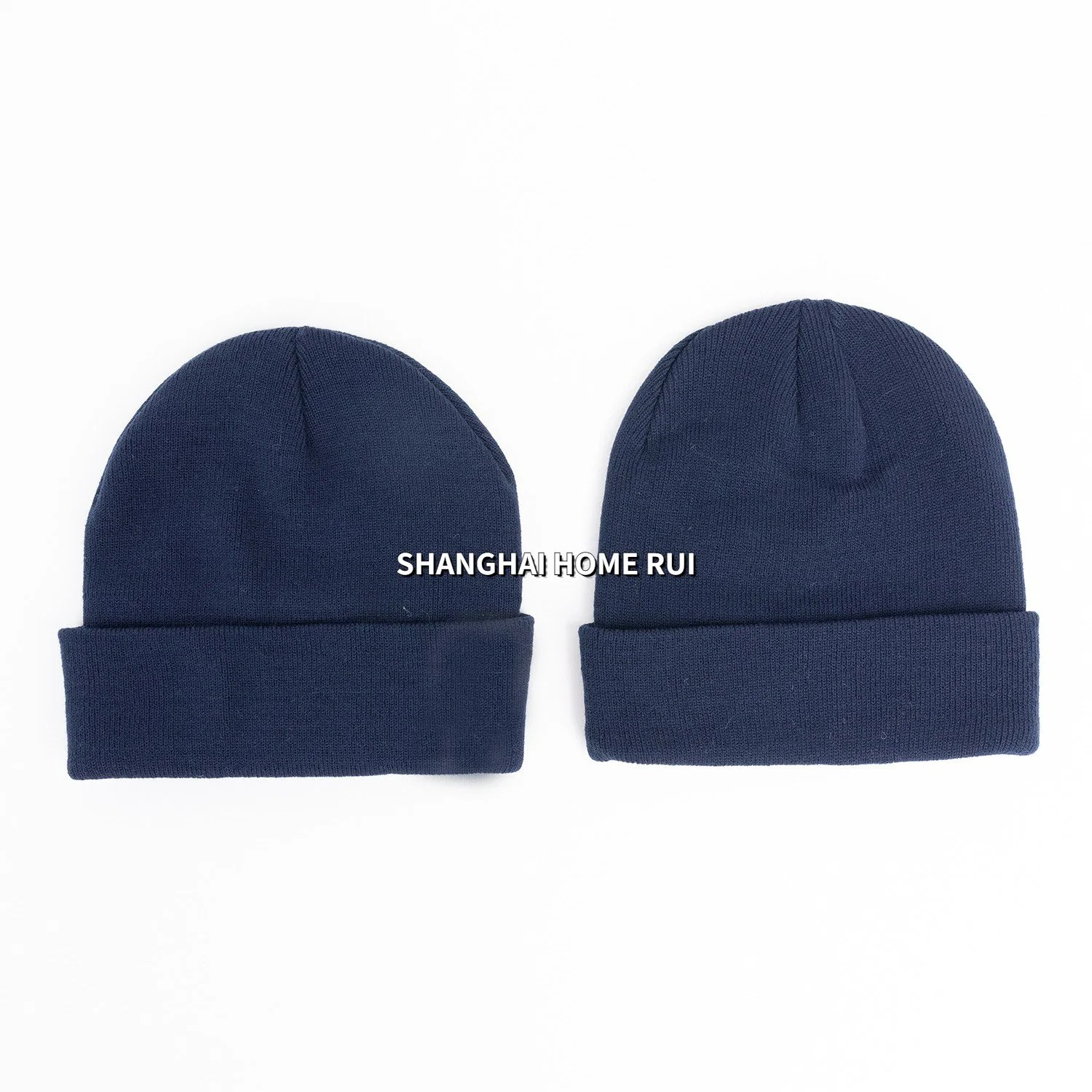 Doble capa Unisex mujeres hombres niños adultos niños Bummel Slouchy Custom Personalized Logo Invierno Beanie Ribbed punto Beanie