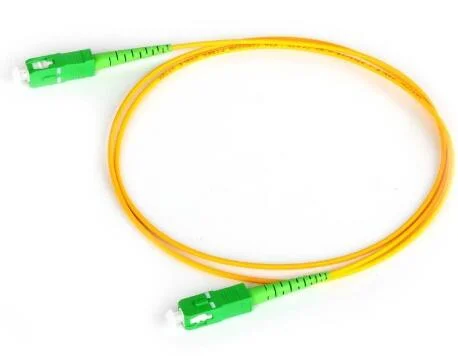 Free Sample Sc APC 2.0mm Single Mode Simplex Optical Fiber Patch Cord