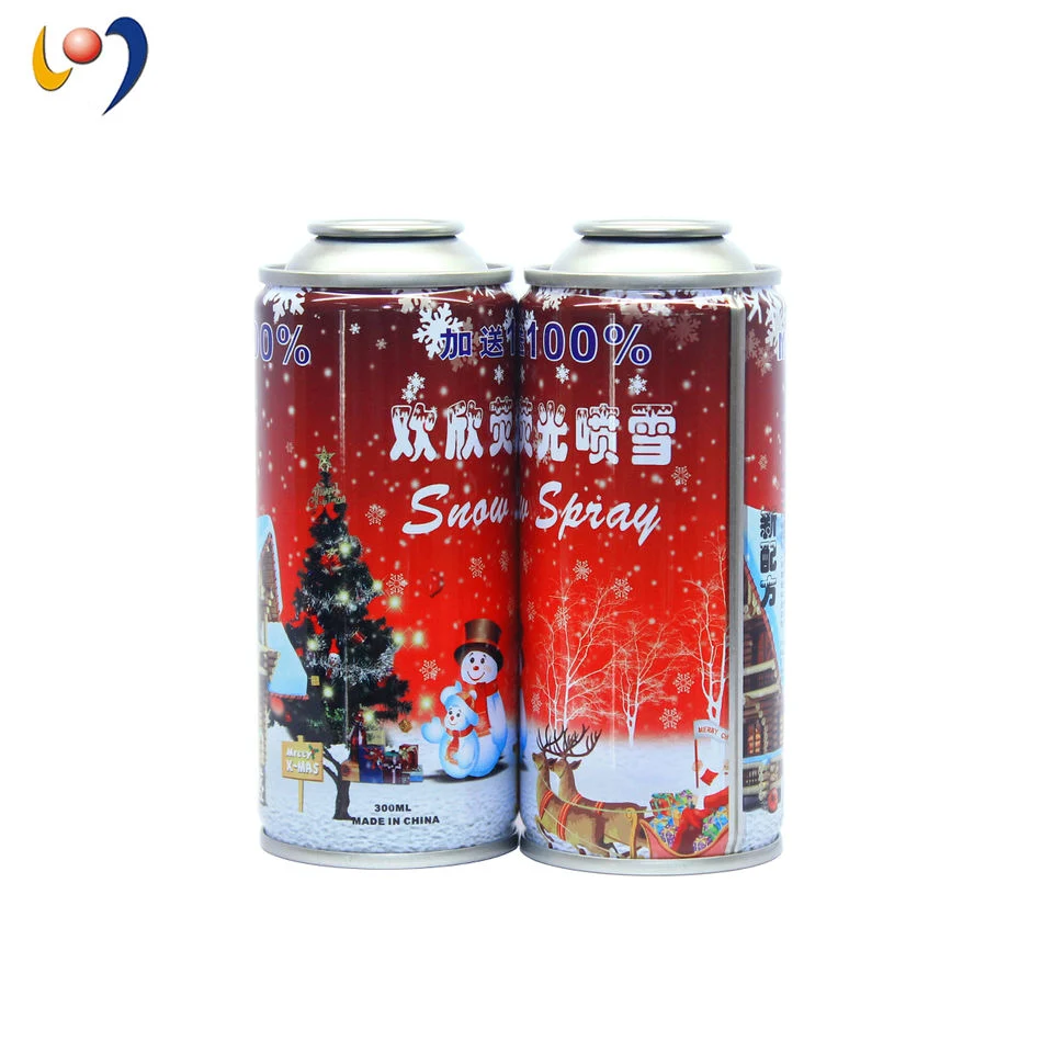 Customized Empty Tinplate Aerosol Can for Snow Spray Refilling