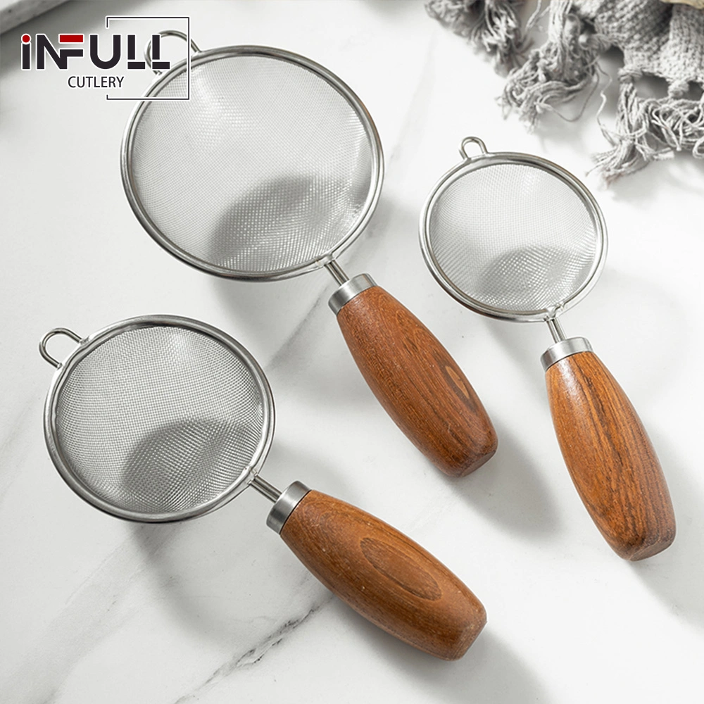 Accessoires de cuisine en bois de la poire de maille de fuite de maillage 10cm