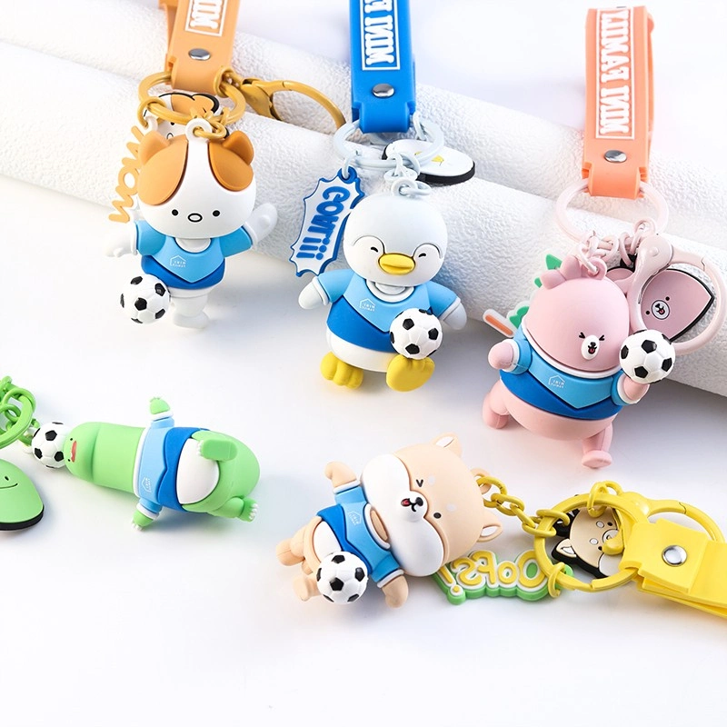 Nueva moda Soft PVC Key Chain Regalos promocionales populares Keychain