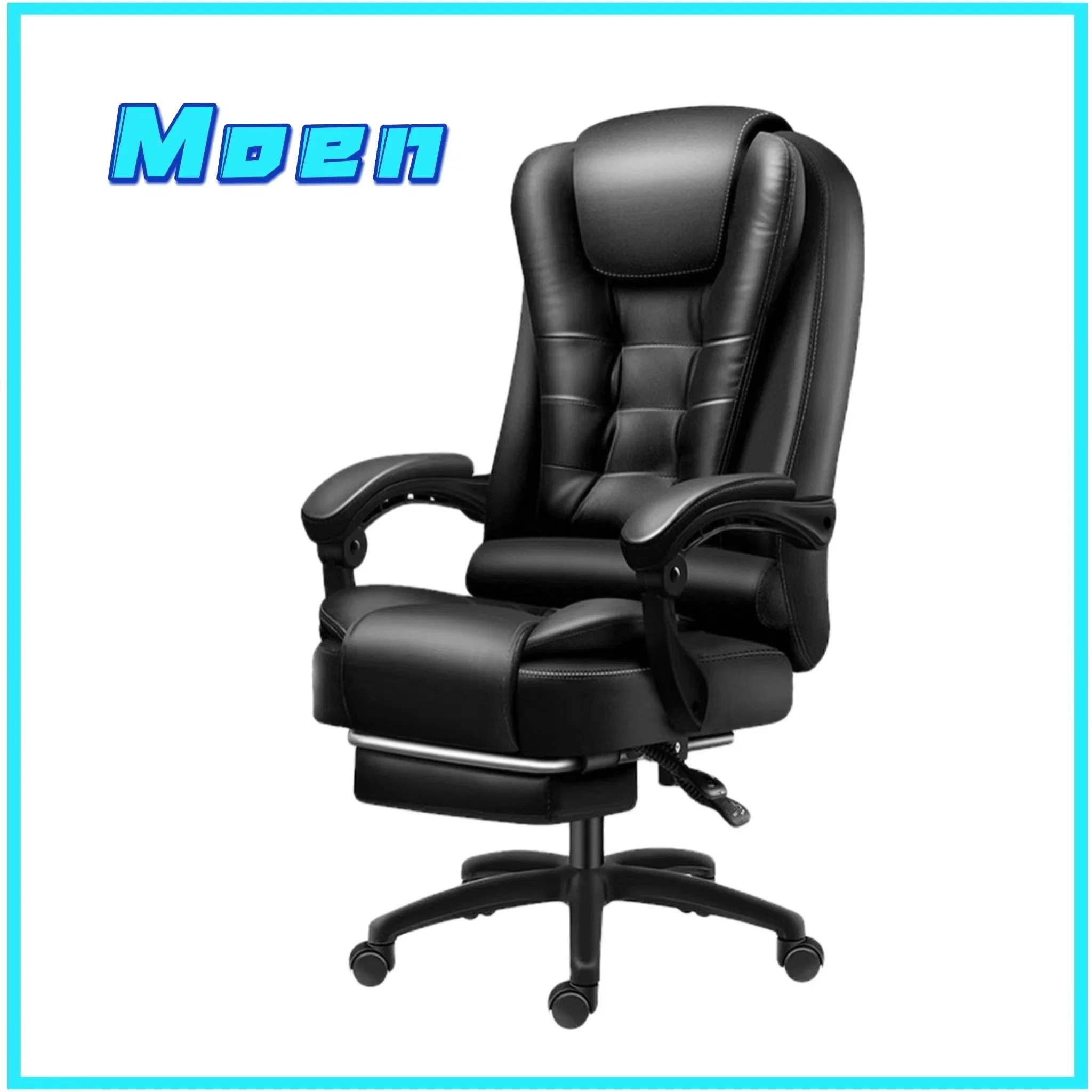 Custom Leather Back Adjustable Comfortable Computer Chair Rotating Recliner Office Gaming Chair