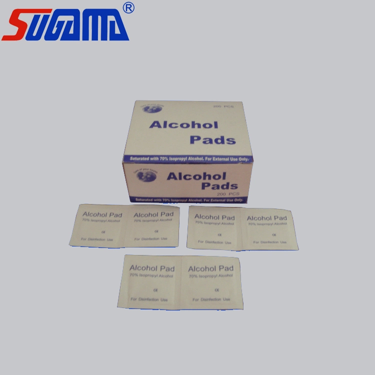 30-60grm/Sq Adultos o niños suministros médicos desechables Alcohol pastillas Prep.