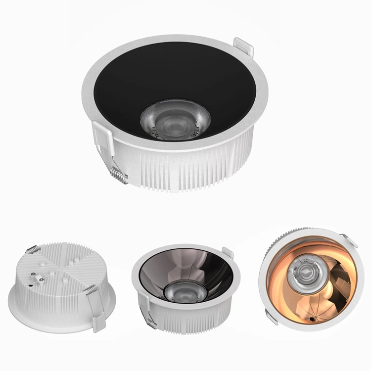 Simple Downlight COB Embedded Spotlight Round LED Interior Lighting