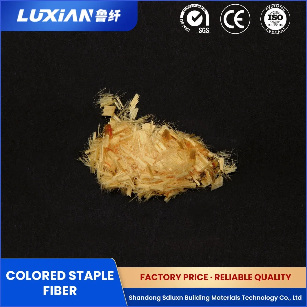 Sdluxn Short Filament Sample Available Color Polyester Staple Fiber PSF China Lightfastness Colored Polyester Staple Fiber Factory Used in Textile Industry