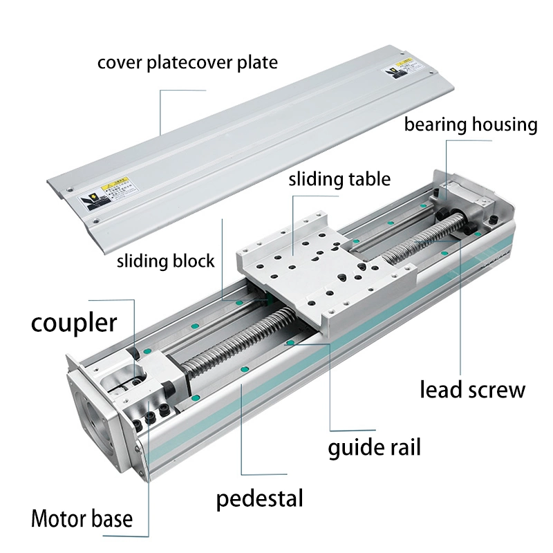 El tornillo de bola impulsada High-Precision Módulo lineal actuador Movimiento Guía