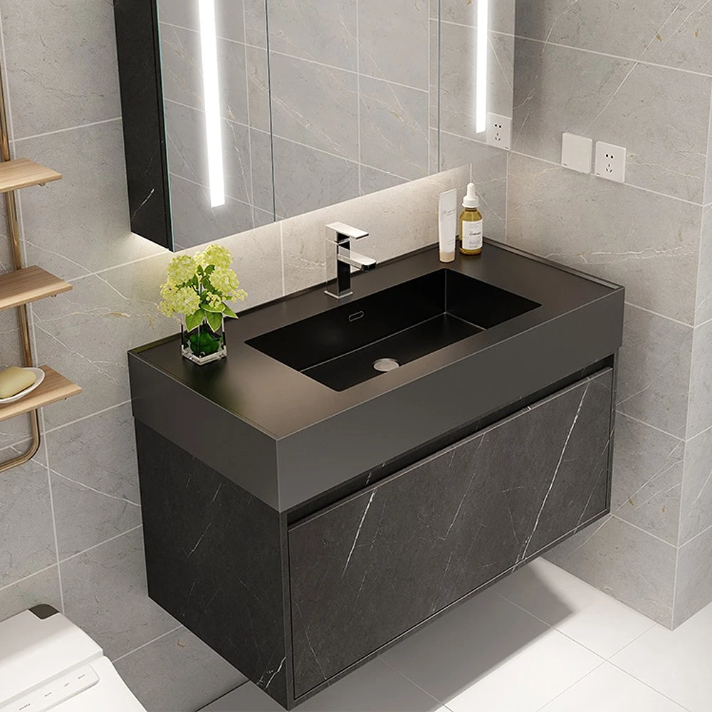 Custom modernos muebles de baño baño de piedra sinterizado de alta calidad de la Vanidad