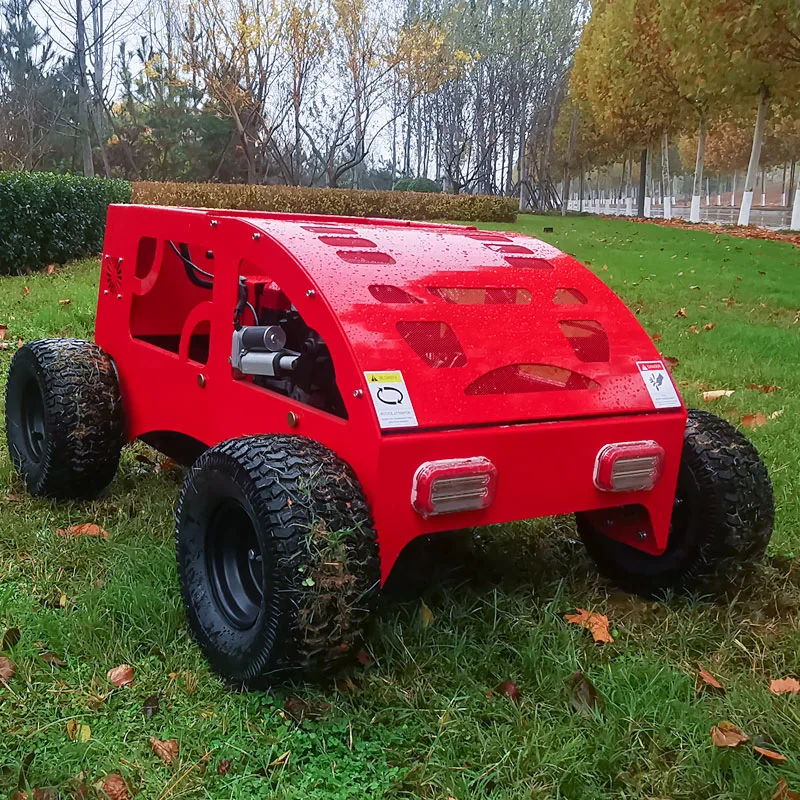 Hot-Sale Wheeled Mower Zero Turn Rubber Wheel Lawn Mower with Gas Engine Smart Robot Lawn Mower
