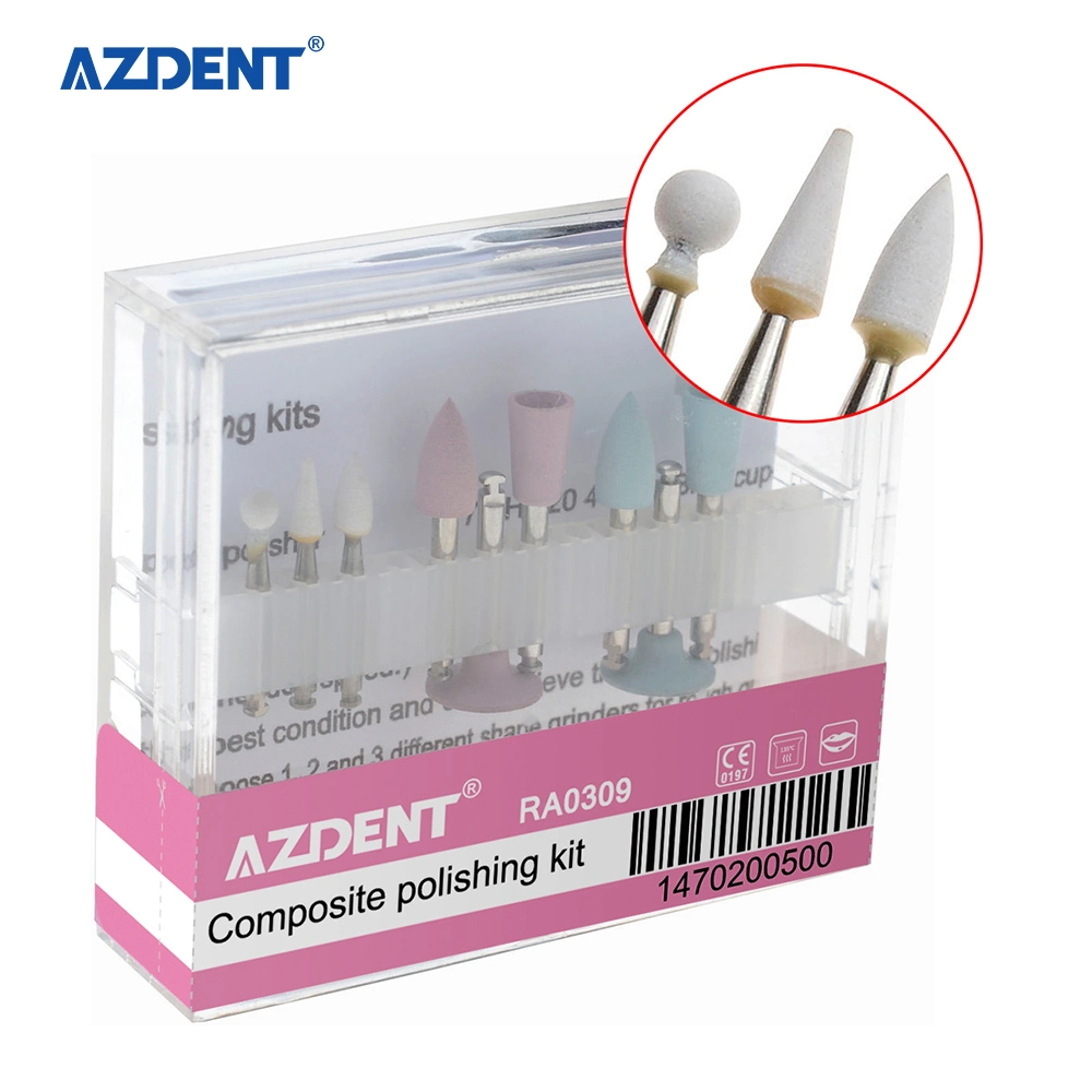 Más Vendidos de la luz de curado Dental de la resina Azdent Composite Kit de Pulido / Dientes Kit de pulido