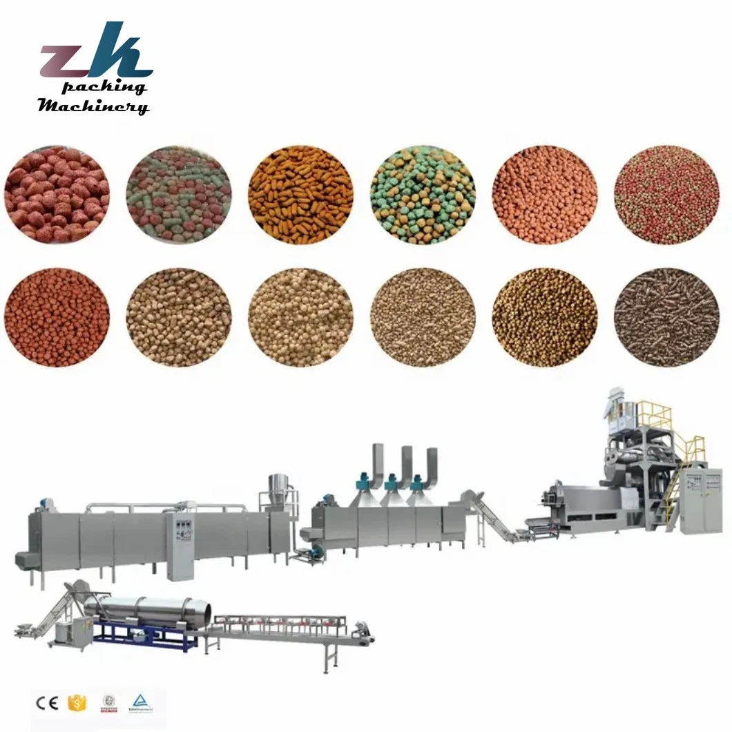 Dog Food Puffing Machine Aquatic Animal Feed Extruder Shrimp Making Machine Floating Fish Pellet Mill Machine