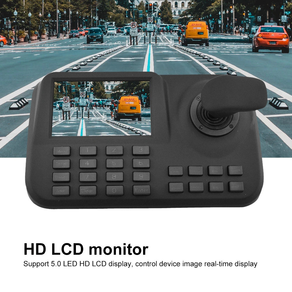 5.0&prime; &prime; HD LCD Display 3D Network Speed Dome Camera Keyboard Controller