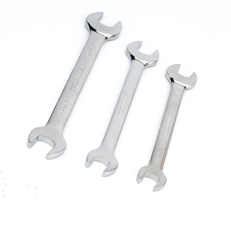 Chrome Polished Durable 6-30mm Multi-Sizes Double Open Ends Wrench