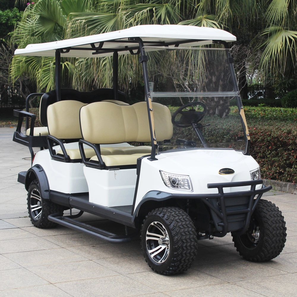 New Model Electric Golf Cart for 6 Seaters Hunting Lifted Operated Buggy Wholesale Price Lithium Battery with CE DOT AC Motor (DH-M4+2)