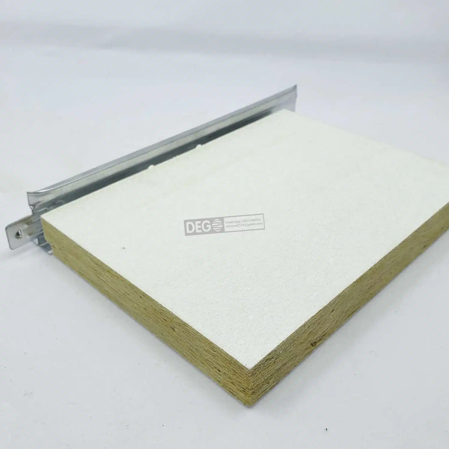 600mm Acoustic Ceiling Tile Sound-Absorbing Rockwool Ceiling Panels