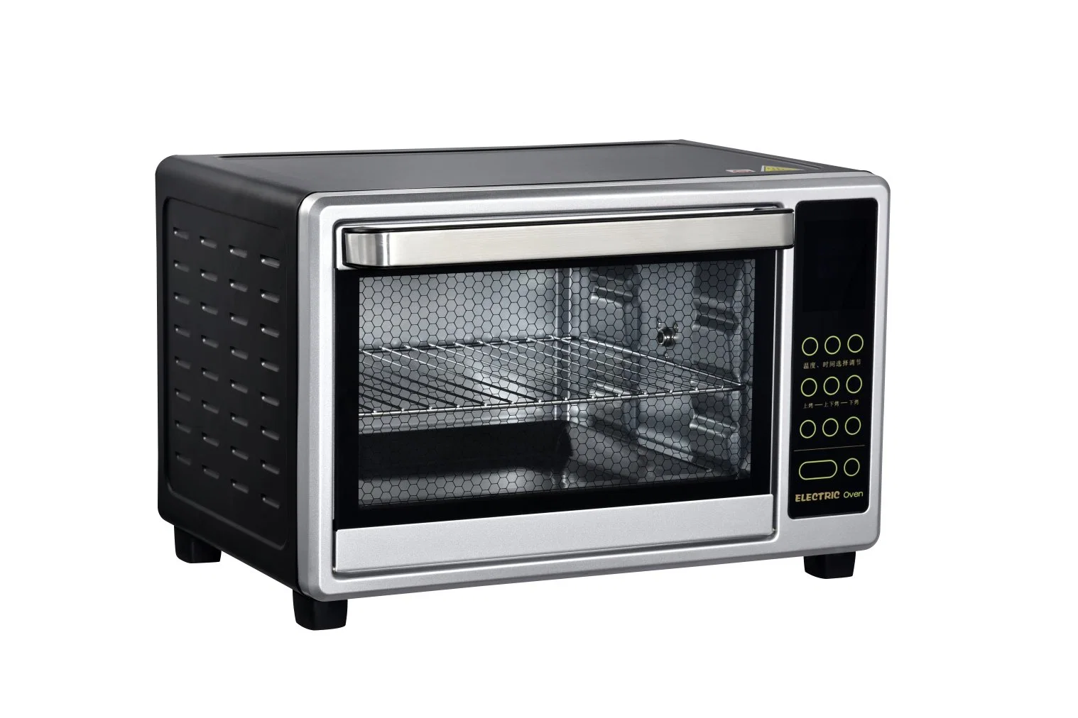 30L LCD Digital eléctrico tostadora horno de pizza de control