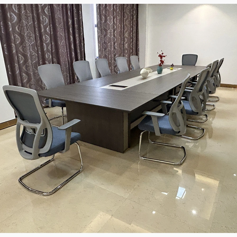 Moderno luxo grande escritório MDF Boardroom negociação Office Meeting mobiliário Mesa da Sala de Conferências