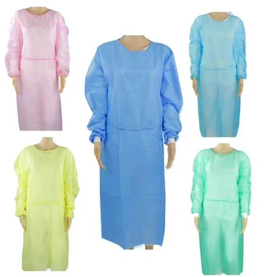 Supply Disposable Breathable Patient Gown Non Woven PP Medical Gowns Green for Hospital Use