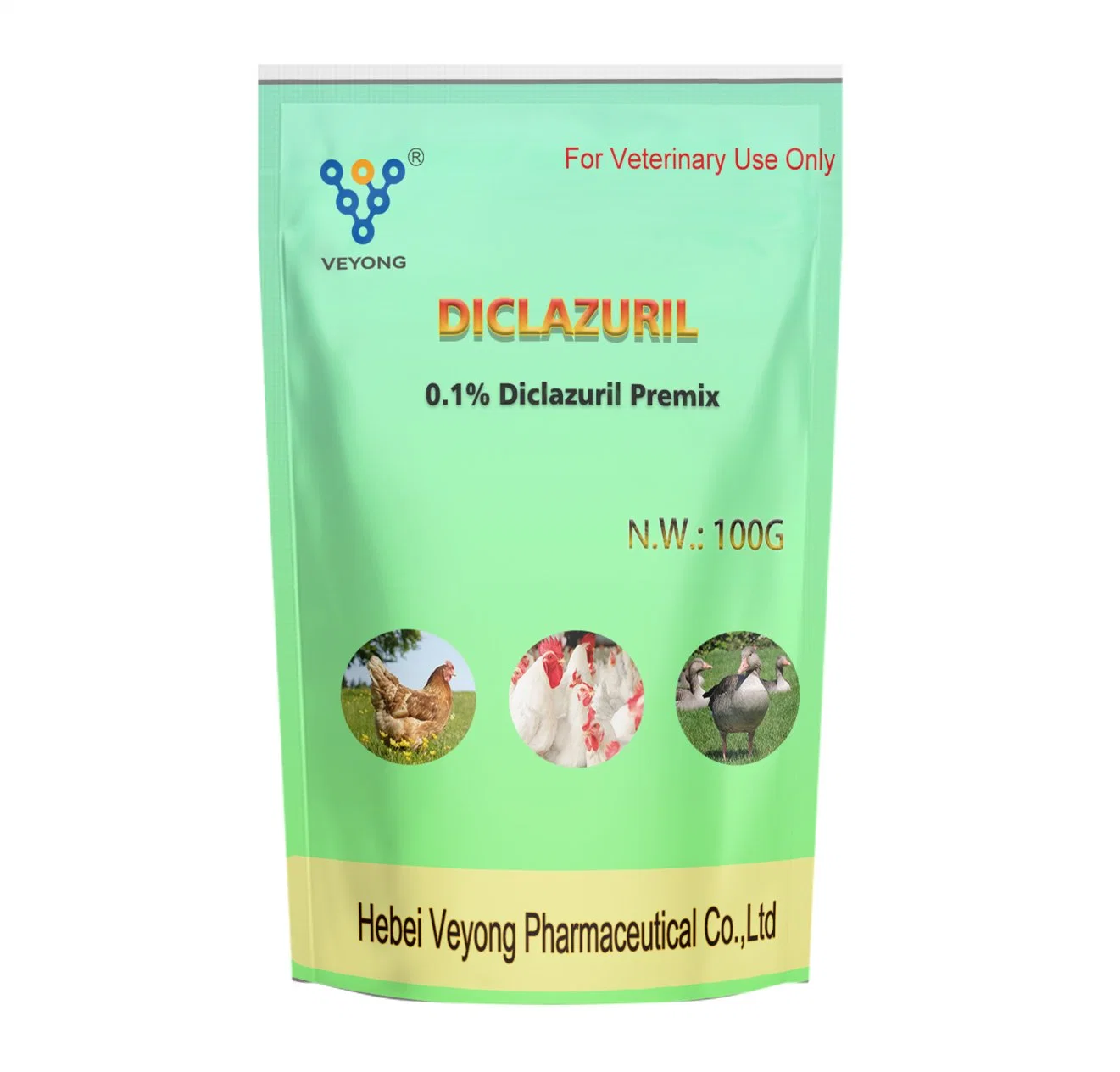 High quality/High cost performance Factory Price 0.1% Diclazuril Premix Soluble Powder Veterinary Medicine to Treat Chicken Coccidiosis