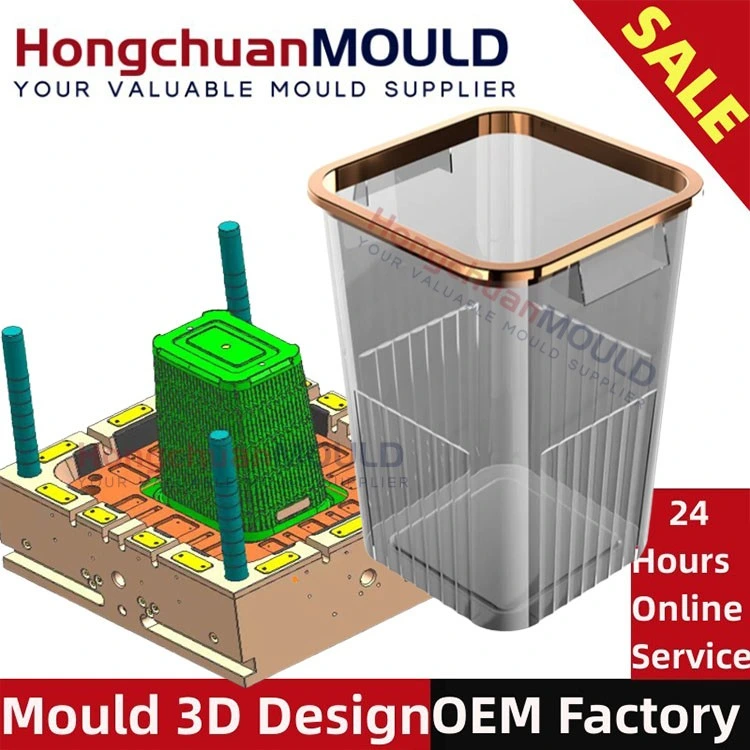 Пластиковая литая пресс-форма для мусора объемом 120 л, который может быть мусорным ведром для работы вне помещений Пресс-форма