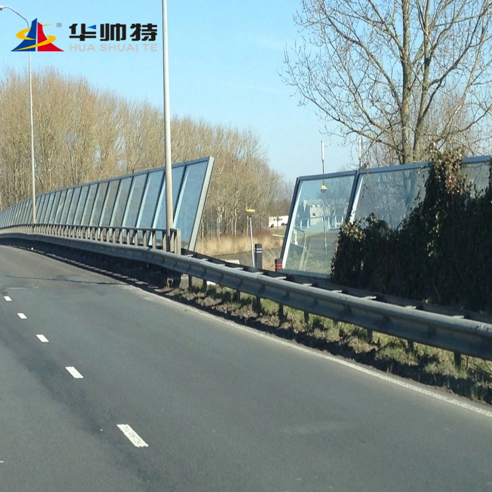 El sonido de cristal de plástico transparente Barier Barrera/puente de carretera