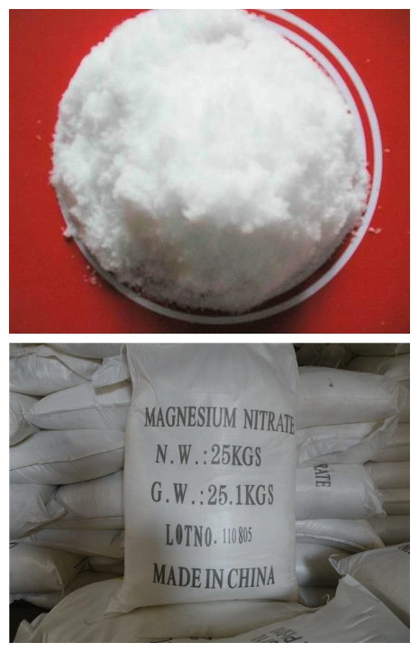 98% Magnesium Nitrate Mg (NO3) 2 Water Soluble Fertilizer CAS 13446-18-9