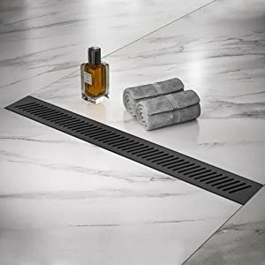 24 Inch Rectangular Brushed Nickel 304 Stainless Steel Linear Shower Drain