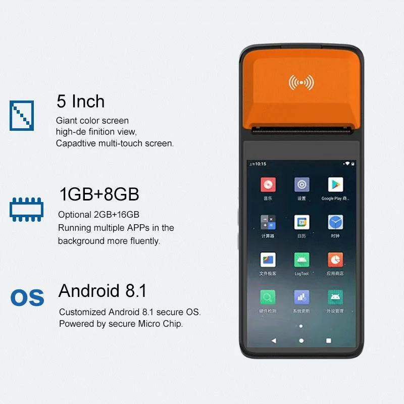 Ydcrpos Android 11 Handheld Terminal ODM Android Touchscreen Portable Kassenbuch für Kassenautomaten Crypto Retail Payment Processor