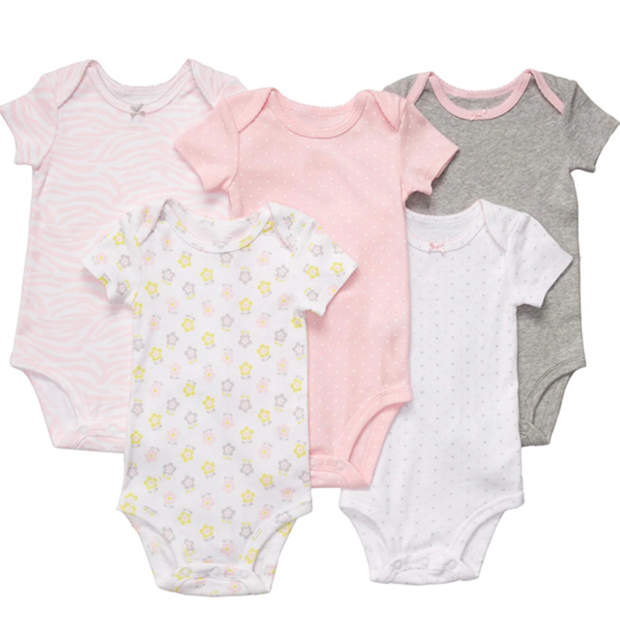 Vêtements pour bébé 95% en bambou Une pièce OEM Custom Made Solid Baby Romper