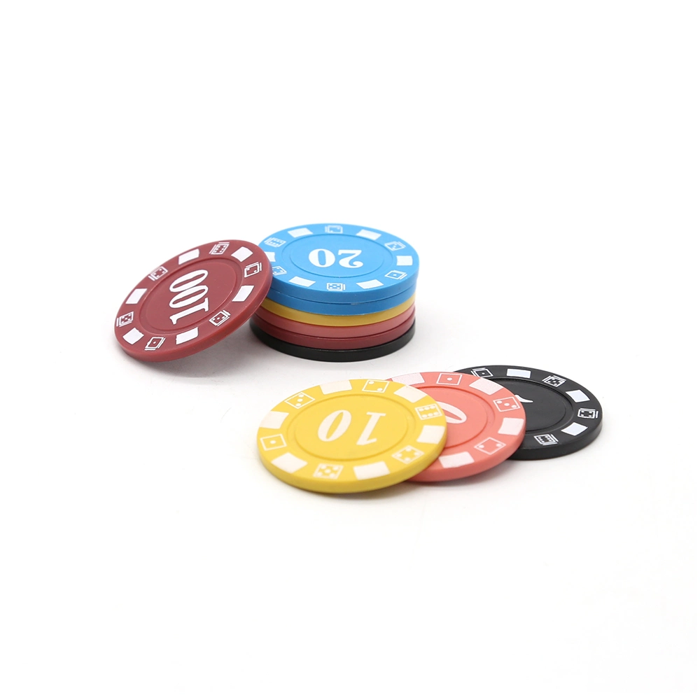 Customized 4G Double Color Plastic Poker Chips Pieces China