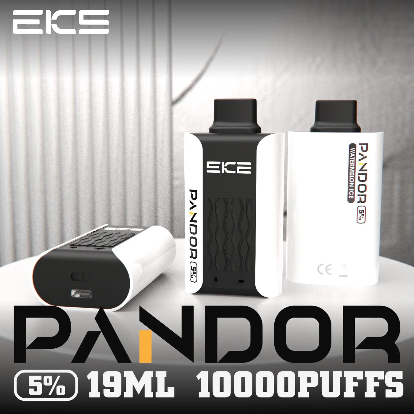 EKS Pandor 19ml 10000 Puff descartáveis OEM Custom Manufacturers Atacado Vape Waka Sopro PA10000 Disposable e cigarro