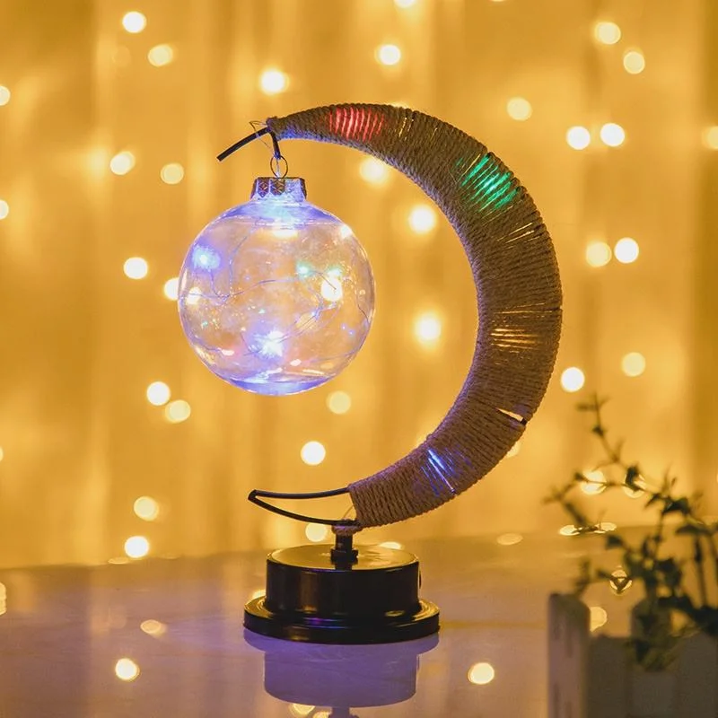 Ideal Gift LED Crescent Moon Lamp Battery Powered Colorful LED Night Light