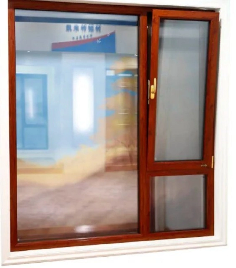 Thermal Break Aluminum Casement Window Designed for Hurricane with Sound Heat Insulated Glass Hurricane Impact Windows